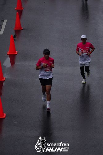 Race photo from Smartfren Run 2024