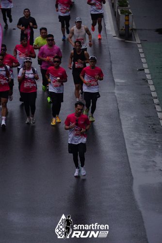 Race photo from Smartfren Run 2024
