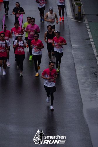 Race photo from Smartfren Run 2024