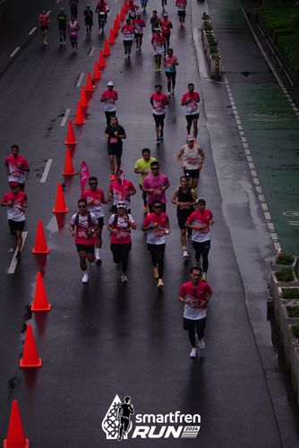 Race photo from Smartfren Run 2024