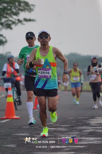 Race photo from BAF LIONS RUN 2024
