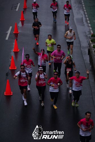 Race photo from Smartfren Run 2024