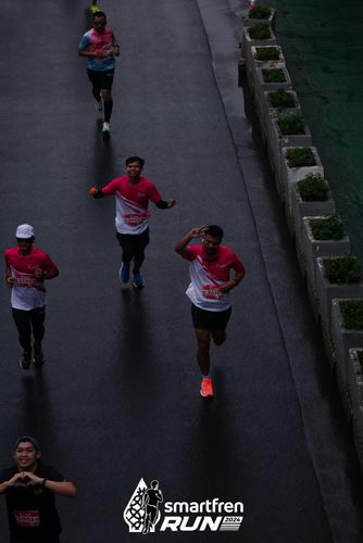 Race photo from Smartfren Run 2024