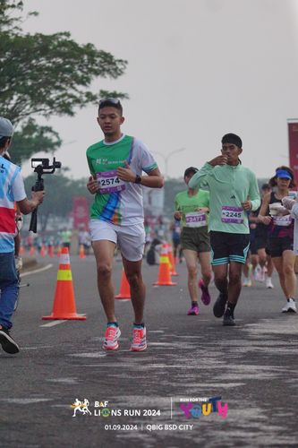 Race photo from BAF LIONS RUN 2024