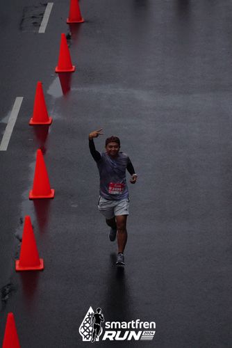 Race photo from Smartfren Run 2024