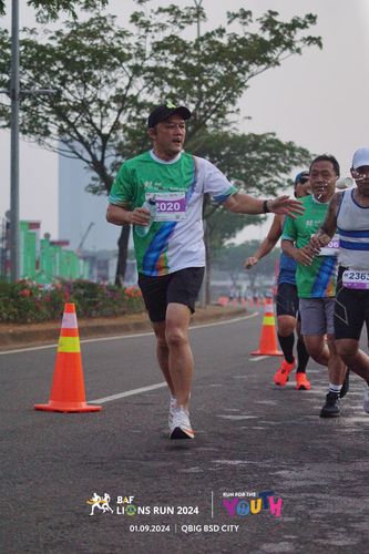 Race photo from BAF LIONS RUN 2024