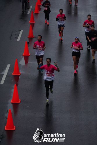 Race photo from Smartfren Run 2024