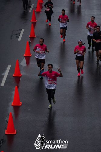 Race photo from Smartfren Run 2024