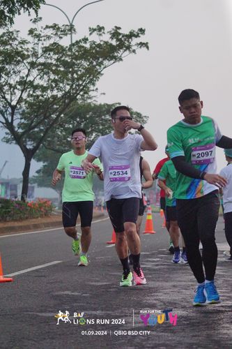 Race photo from BAF LIONS RUN 2024