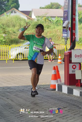 Race photo from BAF LIONS RUN 2024