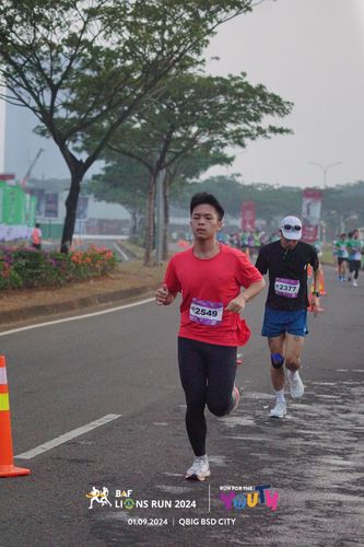 Race photo from BAF LIONS RUN 2024