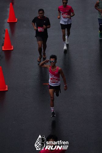 Race photo from Smartfren Run 2024