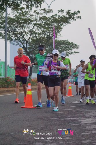 Race photo from BAF LIONS RUN 2024