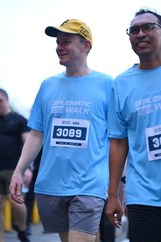 Race photo from KEMLU RUN 2025