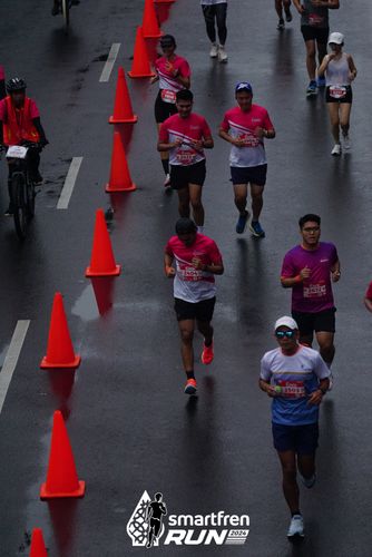 Race photo from Smartfren Run 2024