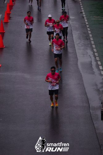 Race photo from Smartfren Run 2024