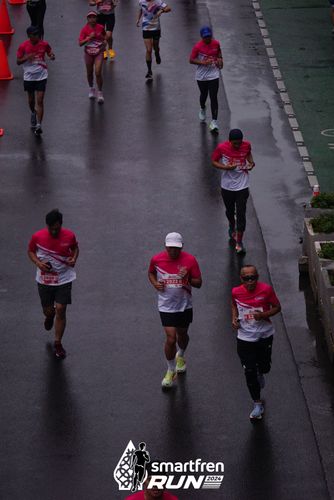 Race photo from Smartfren Run 2024