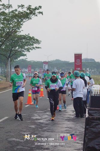 Race photo from BAF LIONS RUN 2024