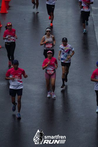 Race photo from Smartfren Run 2024