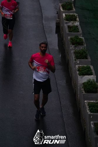 Race photo from Smartfren Run 2024