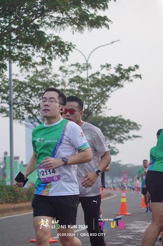 Race photo from BAF LIONS RUN 2024