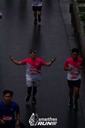 Race photo from Smartfren Run 2024