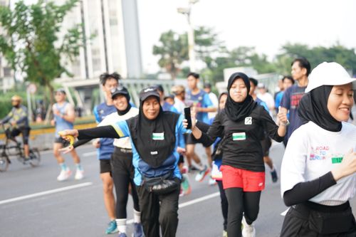 Race photo from Lari Bareng Yuk!