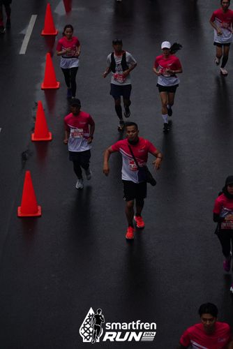Race photo from Smartfren Run 2024