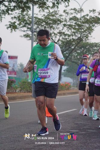 Race photo from BAF LIONS RUN 2024