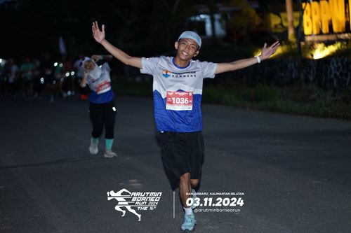 Race photo from Arutmin Borneo Run 2024