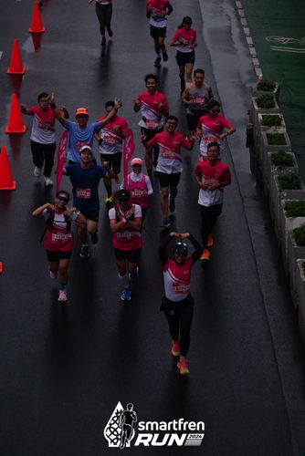 Race photo from Smartfren Run 2024