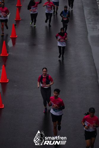 Race photo from Smartfren Run 2024