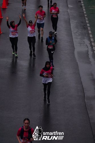 Race photo from Smartfren Run 2024