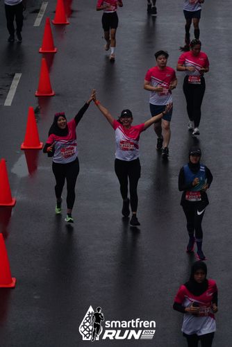 Race photo from Smartfren Run 2024