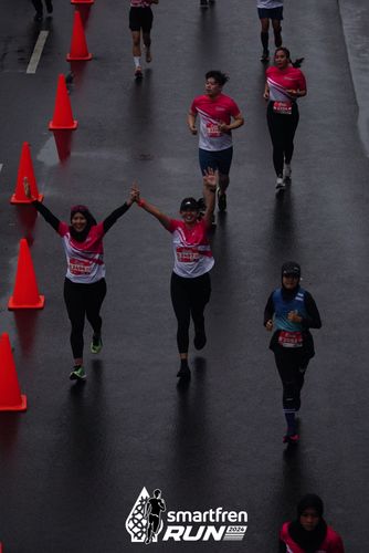 Race photo from Smartfren Run 2024