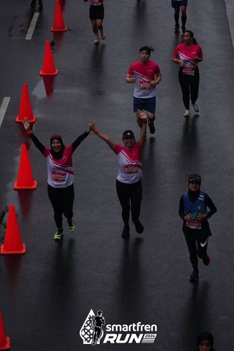 Race photo from Smartfren Run 2024