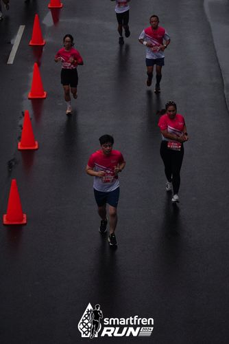 Race photo from Smartfren Run 2024