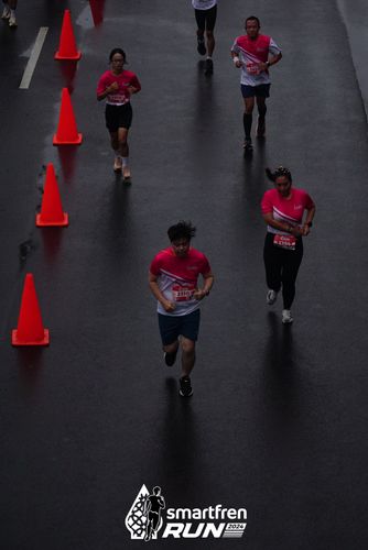 Race photo from Smartfren Run 2024