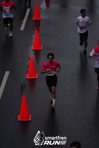 Race photo from Smartfren Run 2024