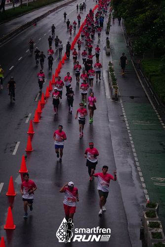 Race photo from Smartfren Run 2024