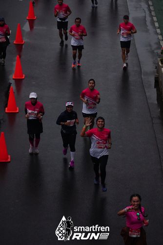 Race photo from Smartfren Run 2024