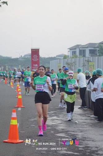 Race photo from BAF LIONS RUN 2024