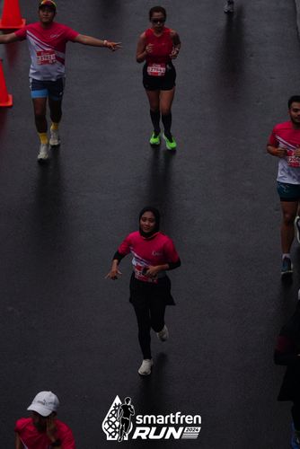 Race photo from Smartfren Run 2024