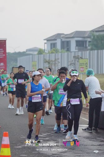 Race photo from BAF LIONS RUN 2024