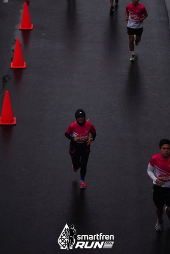 Race photo from Smartfren Run 2024