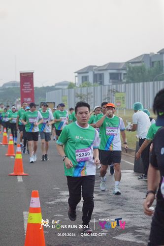 Race photo from BAF LIONS RUN 2024