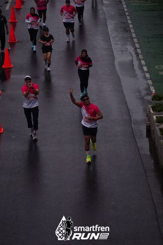 Race photo from Smartfren Run 2024