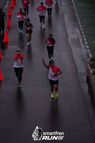 Race photo from Smartfren Run 2024