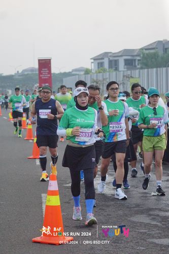 Race photo from BAF LIONS RUN 2024