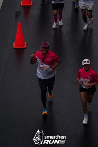 Race photo from Smartfren Run 2024